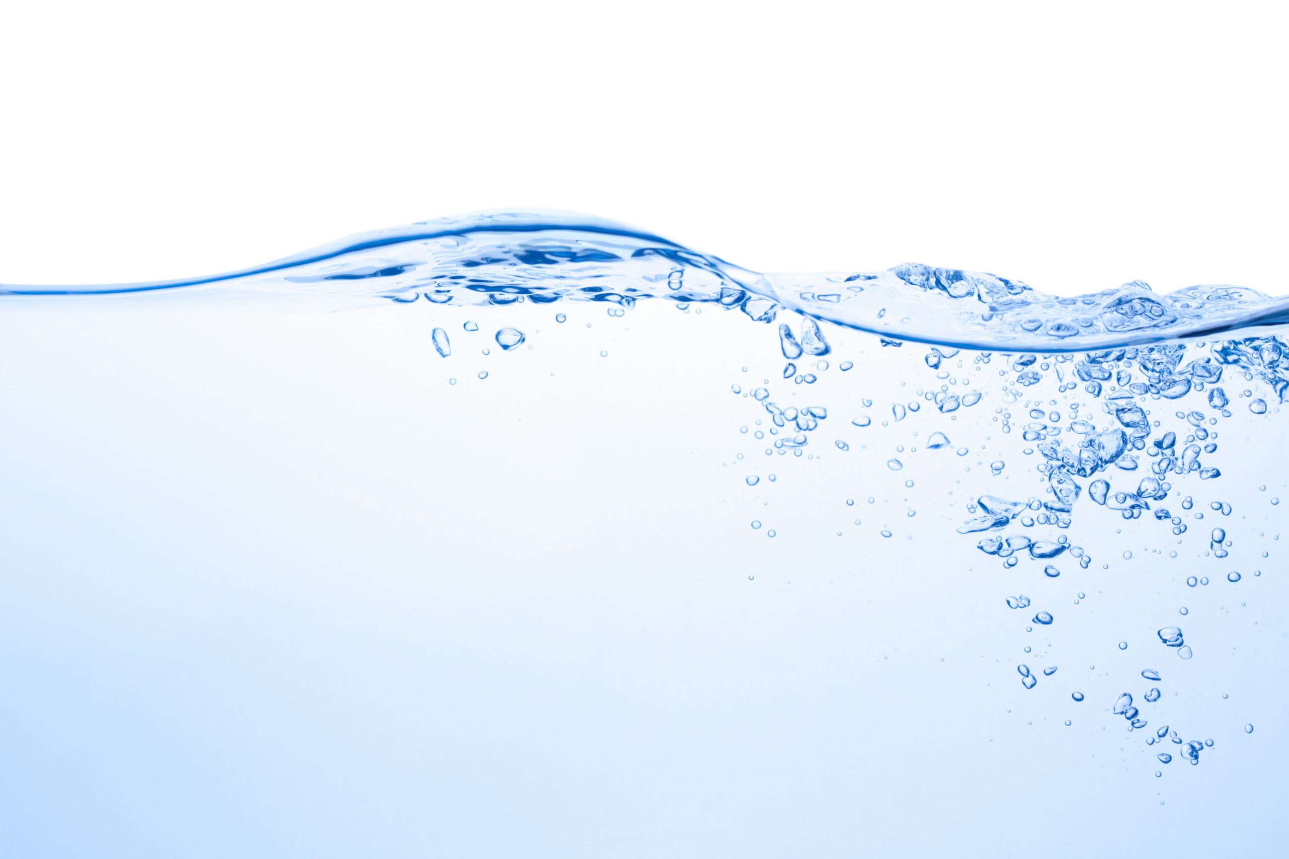 water splash bubbles photo Background of a waving waterline with blue bubbles