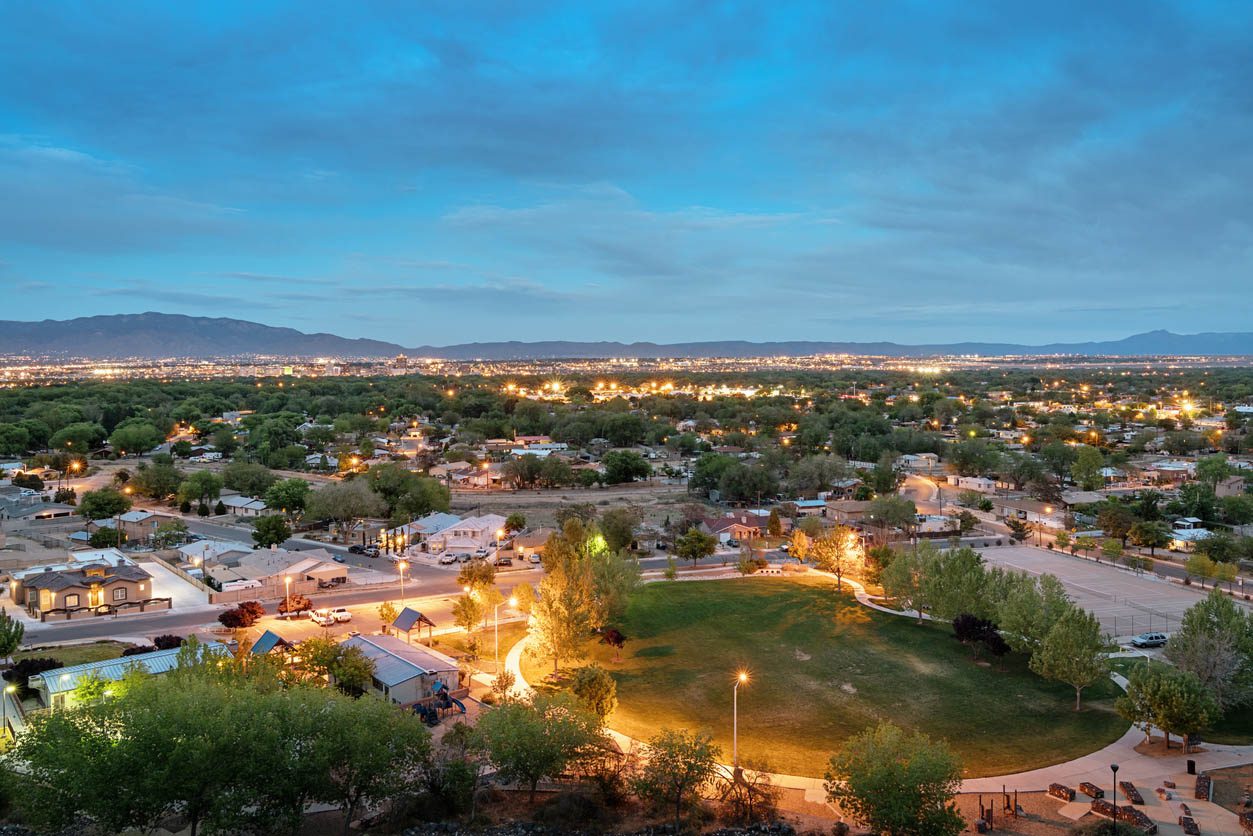 Albuquerque New Mexico at Night